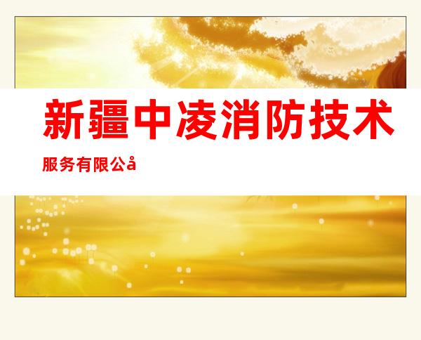 新疆中凌消防技术服务有限公司